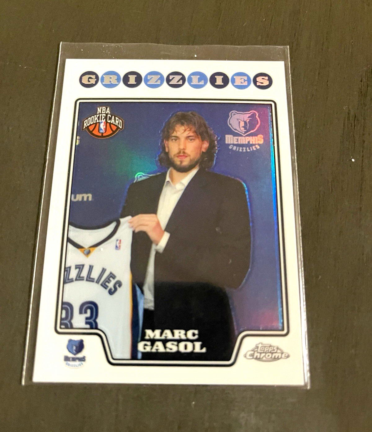 2008-09 Topps Chrome Marc Gasol Rookie Refractor Memphis Grizzlies #212