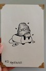 Original Signed Drawing Toaster From Book 4x6 OOAK Beehive Hair Bees Bows Cute — photo 4