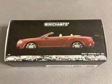 Minichamps 1:18 Bentley Continental GTC 2006 Red Metallic Diecast Model Car In