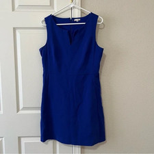 GAP Marcy Solid Sleeveless Sheath Dress in Becca Blue Size 8
