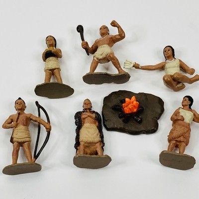 Safari Powhatan Indians Toob Action Figures Lot Warrior Pocahontas Hunter Hide