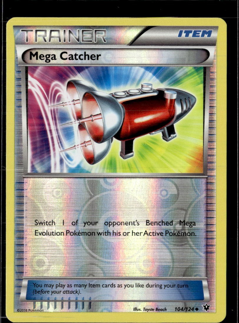 Pokemon Mega Catcher 104/124 Fates Collide Reverse Holo Uncommon LP