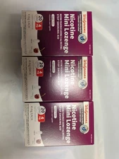3*Nicotine Mini Lozenge Cherry Ice Flavor 4mg 20Ct Walgreens 3PK EX09/2026