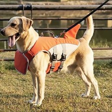 Pet Swimming Water Safety Vest Dog Life Jacket Swimsuit Lifesaver w/ PULL Handle