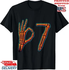 67 Meme Skeleton Funny Six Seven Gen Alpha Halloween Meme T-Shirt, Unisex Tee