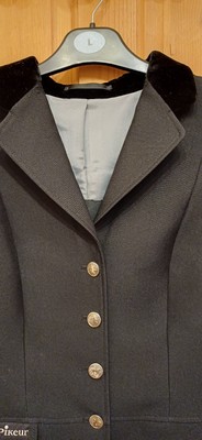 Veste D'équitation Pikeur Noire Polyester, Taille 36, Pour Compétition