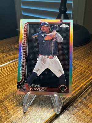 2025 TOPPS CHROME REFRACTOR LIGHT BOARD JOSH NAYLOR CARD #15 ARIZONA