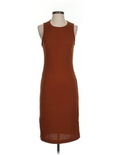 Nine West Women Brown Casual Dress S