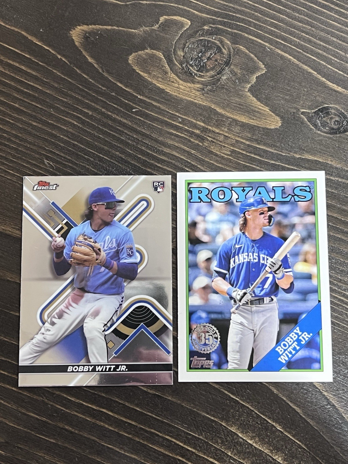 Bobby Witt Jr. 2022 Topps Finest Baseball #62 RC Rookie - Kansas City Royals