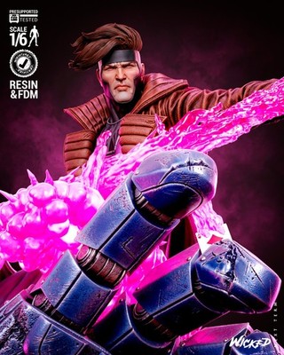 1:6 Gambit X-Men Fan Art UNPAINTED High Quality Garage Kit