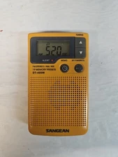 SANGEAN DT-400W Digital FM / Am Pocket Radio Weather Alert No Internal Speaker