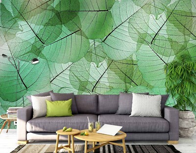 3D Leaf Texture ZHUA4922 Wallpaper Wall Murals Removable Self-adhesive Ann 24