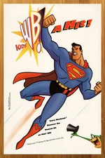 1996 Kids WB Superman Animated Series Print Ad/Poster DC Comics Frog Pop Art 90s
