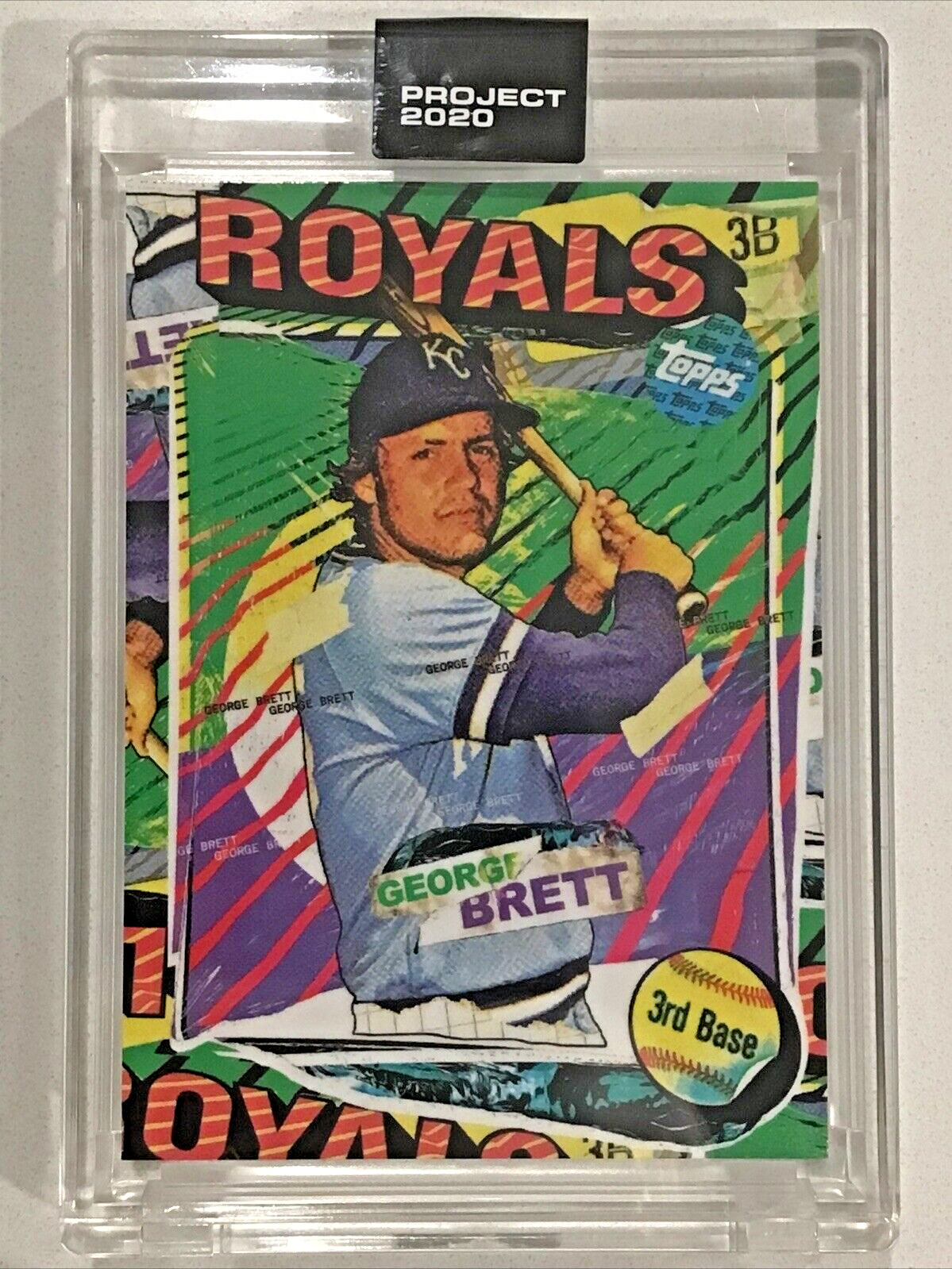 Topps Project 2020 # 55 George Brett by Tyson Beck