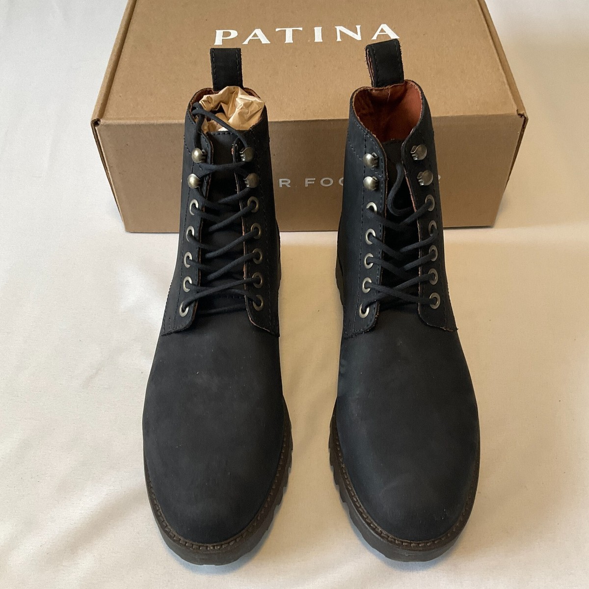 Patina London Leather Boots Mens Size 10 Black | eBay display picture 3