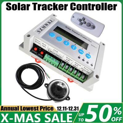 DC12V 24V Electronic Dual Axis PV Solar Tracking LCD Solar Tracker Controller IG