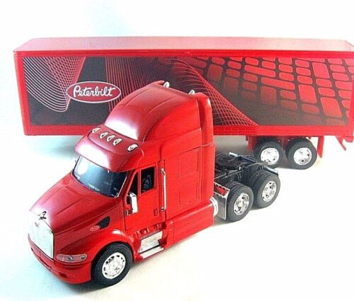CAMION LONG HAULER PETERBILT RED NEWRAY 1/32 DIECAST TRUCK COLLECTOR'S MODEL,NEW - Picture 5 of 12