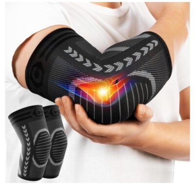 2 Pack Tennis Elbow Brace for Tendonitis and Tennis Elbow,Golfers,size Medium