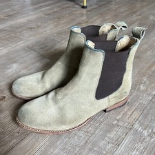 Frye Chelsea Boots Tan Suede Ankle Slip On Boties Womens Size 7 B