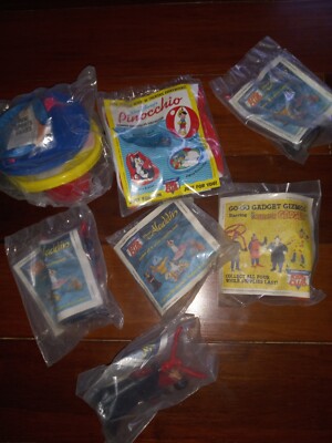 1991 Burger King toys Mixed,aladdin,pinocchio,inspector Gadget (7)