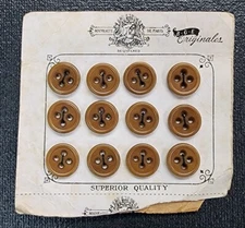 Antique Nouveaute de Paris Buttons Carded Netchers Boston Store Tag 13mm