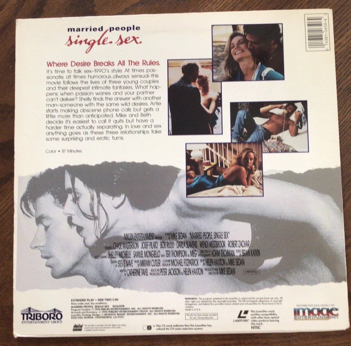 Married People, Single Sex (Laserdisc, 1994) Chase Masterson Wendi Westbrook eBay