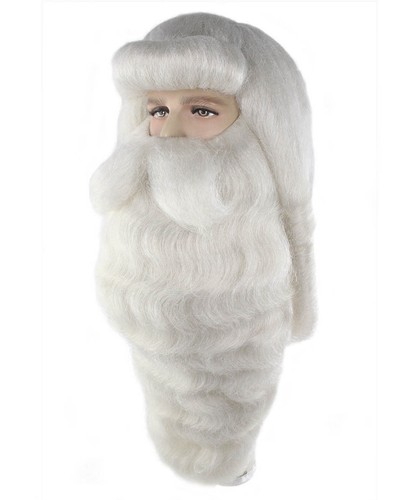 Styles Adult Men Merry Christmas Xmas Party Deluxe Santa Claus Wig And Beard Set - Picture 18 of 112