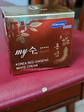  NIB MY SU GOLD Korea Red Ginseng Aqua Wrinkle & Whitening Cream 50ml