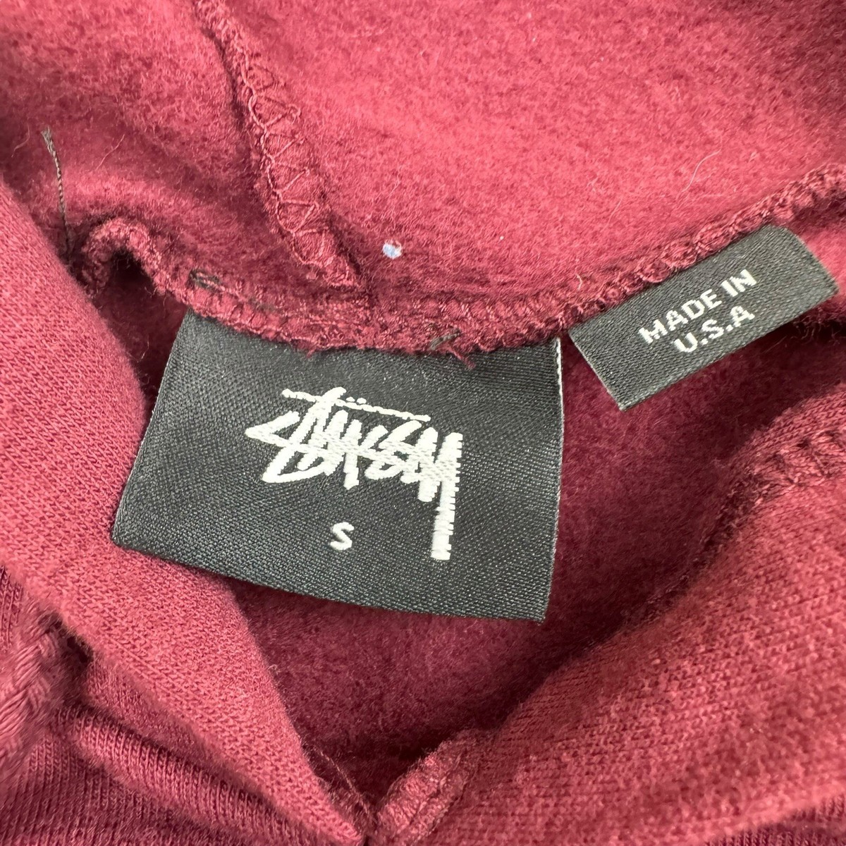 Modern Stussy Womens Hoodie 8 Ball Graphic On Back Size