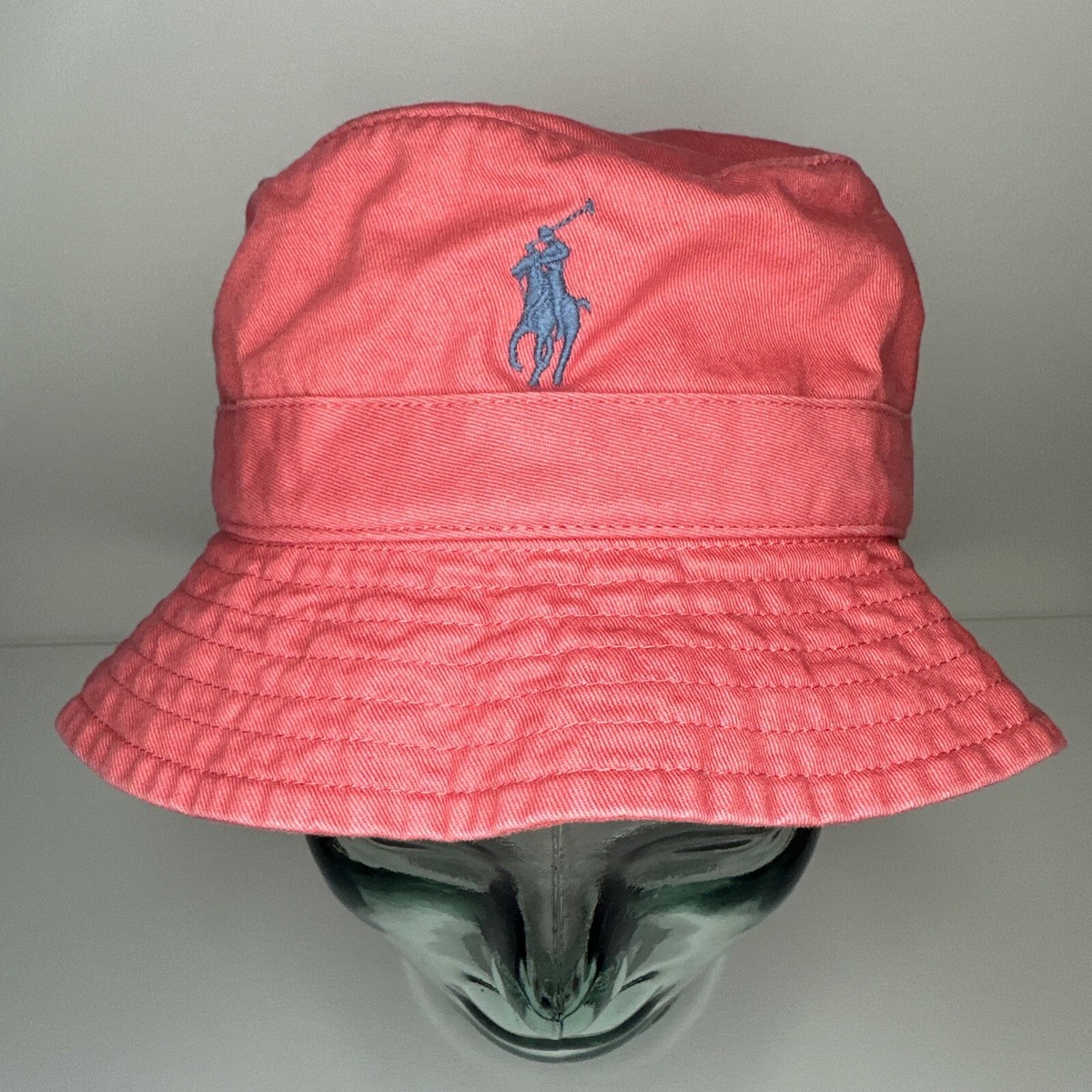 USA製 ラルフローレン バケットハット 赤 Polo Ralph Lauren Red Classics Bucket Hat S/M Small/Medium