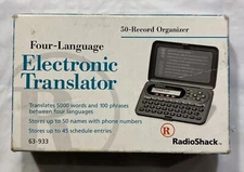 Radio Shack vintage 4-language translator 63-933 (1997)