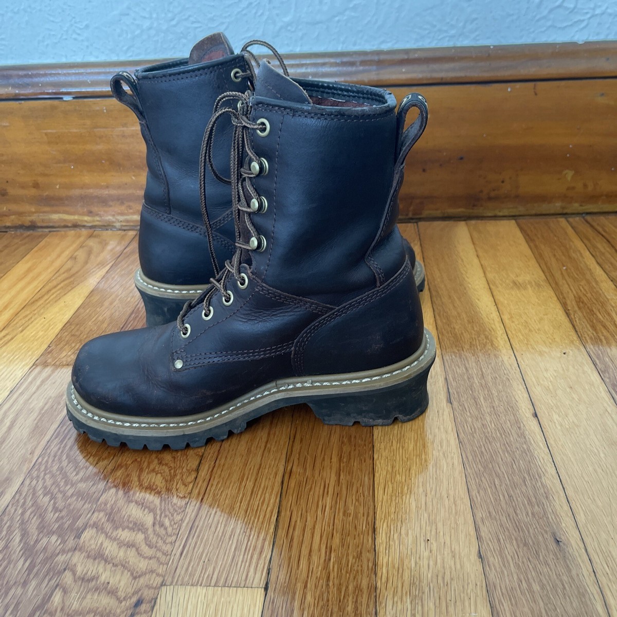 CAROLINA Womens Dark Brown Leather 8 display picture 1