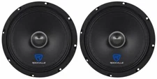 (2) Rockville RXM84 8" 500w 4 Ohm Mid-Range Drivers Car Speakers, Mid-Bass