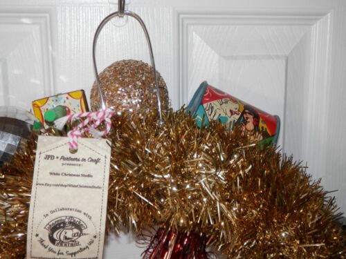 Johanna Parker New Year's Wreath • 16" Vintage Toy Snowman Design MCM 2020 NWT - Picture 13 of 17