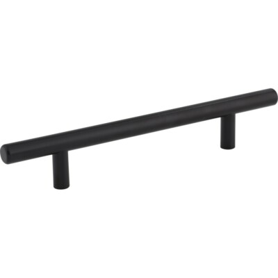 One 8-1/16'' Black Stainless Steel Kitchen Cabinet Pull Commercial Office Pulls