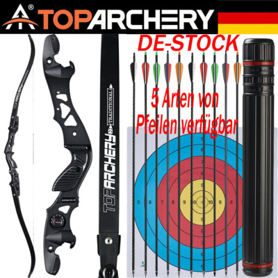 30-60lbs Bogenschießen 62'' Takedown ILF Recurvebogen Erwachsene Jagd Sportliche