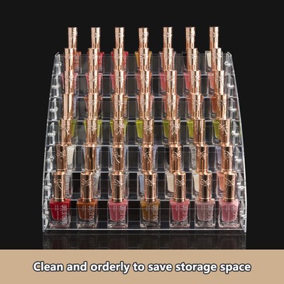 Multi-Layer Acrylic Nail Polish Display Rack - Transparent Organizer