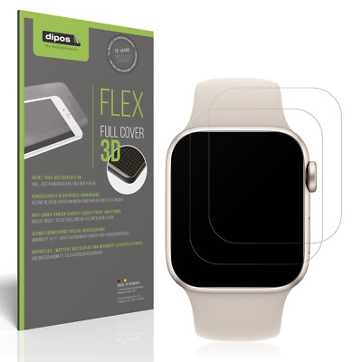 2x Full Cover Schutzfolie matt für Apple Watch SE 2. Generation GPS 40mm