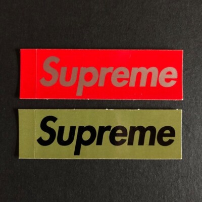 signed supreme sticker