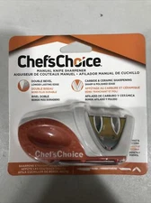 Chef's Choice 2-Stage Manual Knife Sharpener - Double Bevel, Compact  NEW (LR-8)