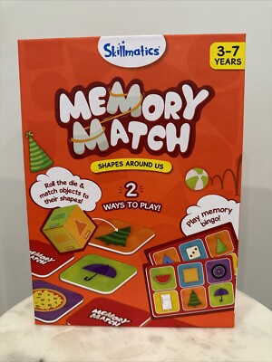 Skillmatics Memory Match Shapes Around Us 2 ways To Play New Sealed