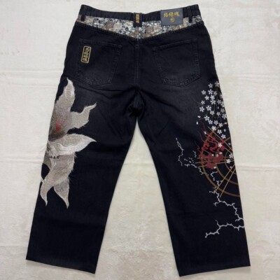 NEW] Karakuri Tamashii Denim Jeans Pants Big Size Nine-Tailed Fox
