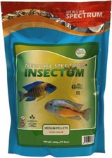 NEW LIFE SPECTRUM INSECTUM 600 GM 2- 2.5 MM MEDIUM PELLET FOOD NLS Exp 12/2025