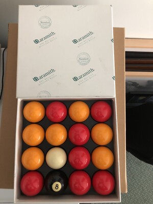Aramith Standard Poolbälle - rot/gelb/weiß/schwarz