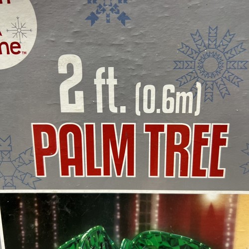 Vintage Trim A Home K-Mart Rope Light Palm Tree 2 Ft NEW Old Stock SEALED AS IS - Picture 3 of 12