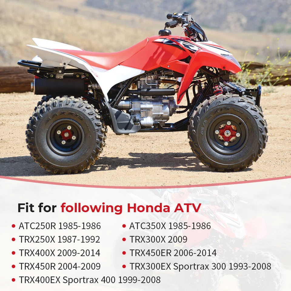 Conjunto de clip de perno de tuerca de bloqueo de eje para Honda ATC250R ATC350X 1985-1986 Foto 2 de 4