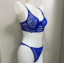 Women Mesh Sheer Sexy Lingerie Bra set Thong G-string Underwear Nightwear 90 BC