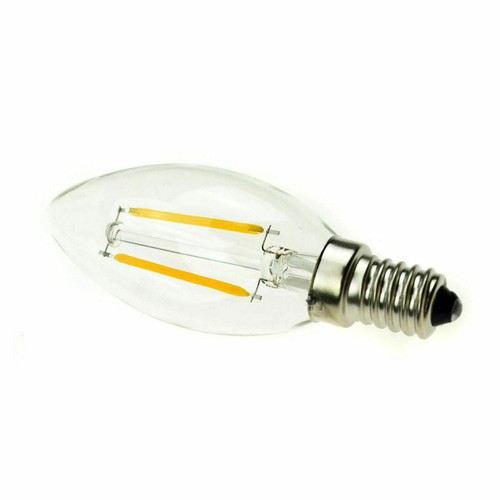 2w 4w 6w Led Filament Bulb E14 220v Candle Light Flame Shaped Edison Warm White - Picture 10 of 18
