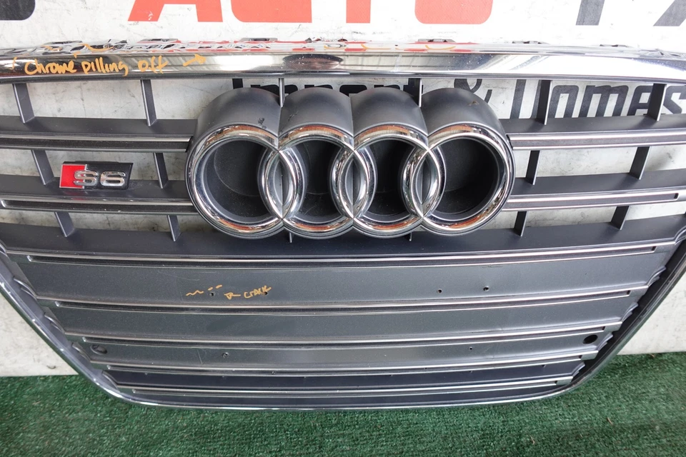 con daños 2012 2013 2014 2015 AUDI A6 S6 PARACHOQUES DELANTERO SUPERIOR REJILLA OEM AX65215 Foto 2 de 4