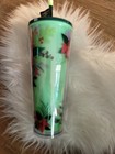 Starbucks 2021 Holiday | Color Change Venti Cold Cup | Green Poinsettia — photo 2